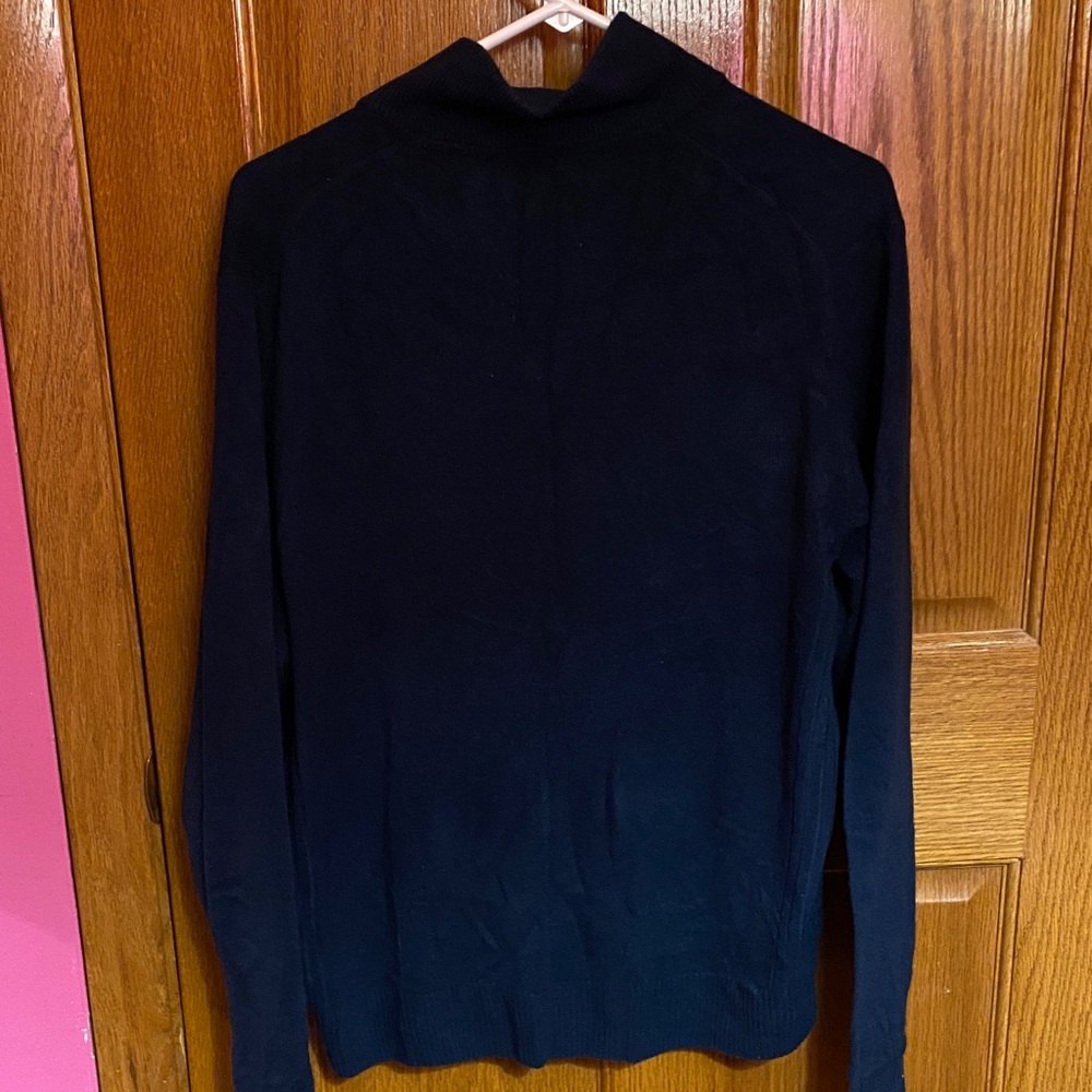 U.S. Polo Assn. Men's Navy Zip-Up Sweater - Picture 5 of 5